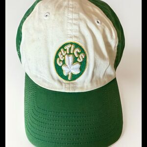 Boston Celtics NBA Hardwood Classics Hat Adult Mens‎ - M White Green Fitted Cap